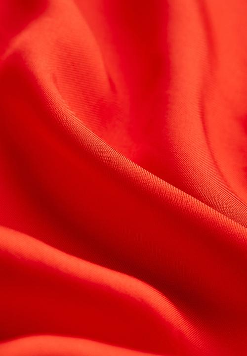 H&M - Satin slip dress - red