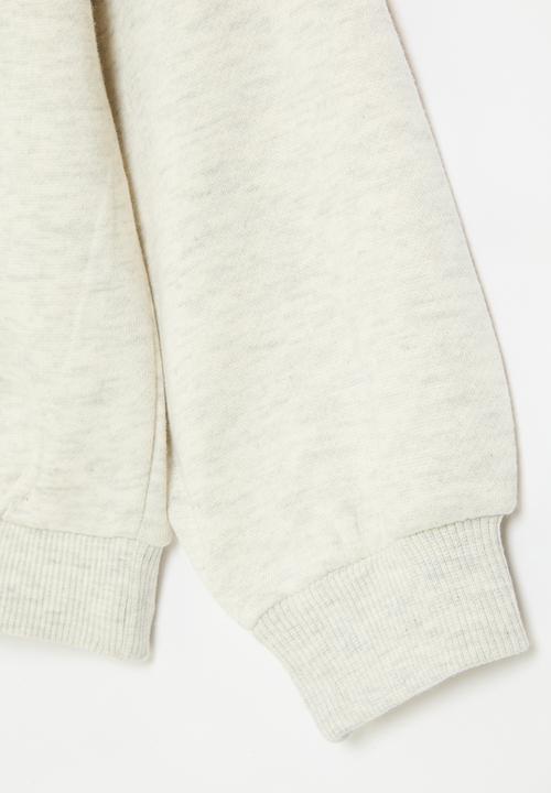 MINOTI - Girls basic oatmeal je taime fleece crew