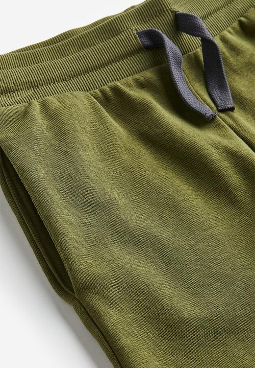 H&M - Sweatshirt shorts - dark khaki green