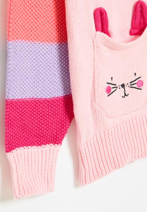 MINOTI - Textured knit jumper - pink