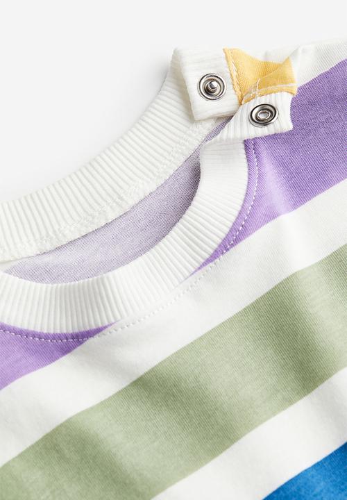H&M - Printed T-shirt - green striped