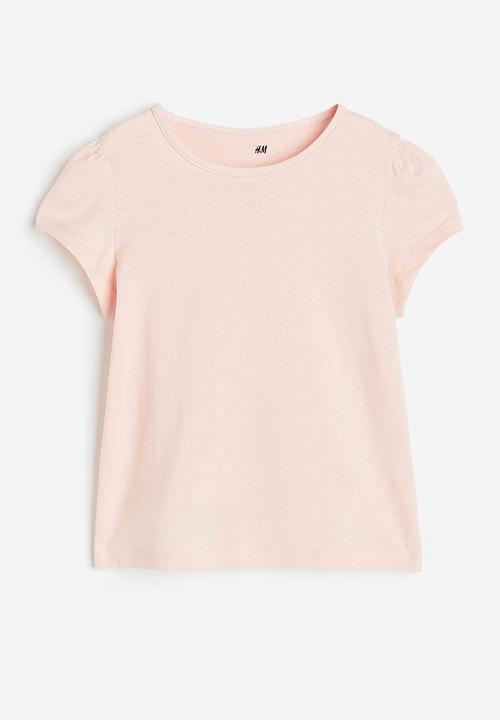 H&M - Cotton jersey top - light pink