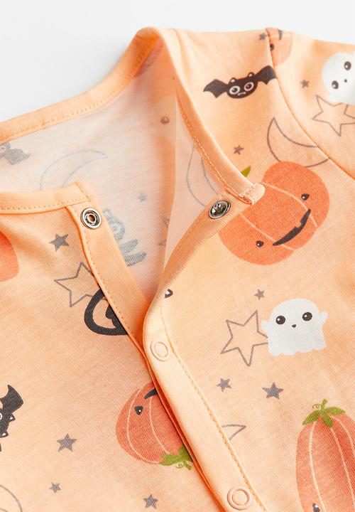 H&M - Patterned sleepsuit - orange patterned
