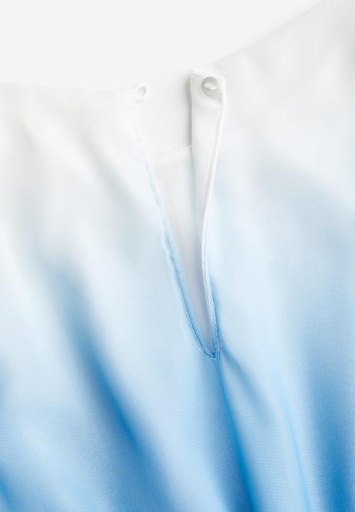 H&M - Chiffon dress - blue,multi