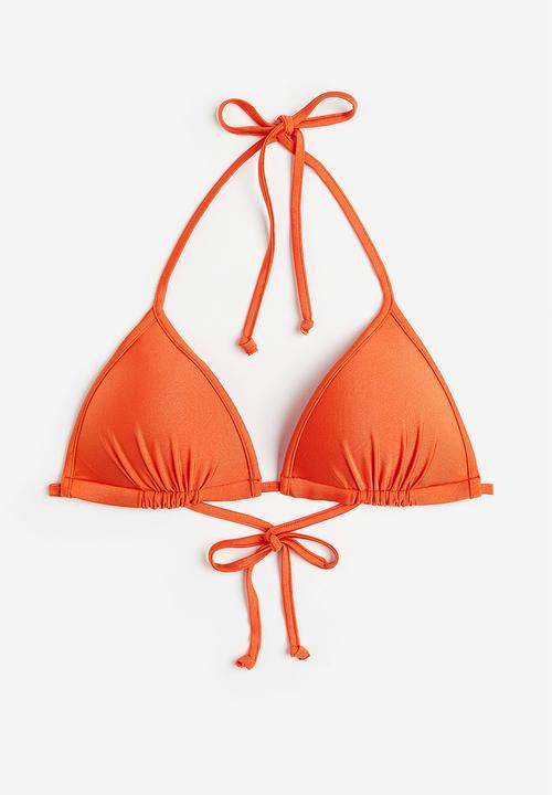 H&M - Push-up triangle bikini top - orange
