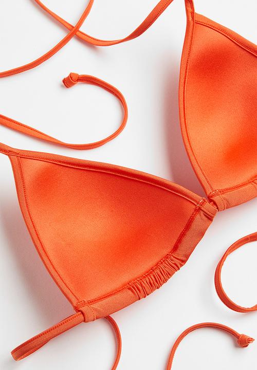 H&M - Push-up triangle bikini top - orange
