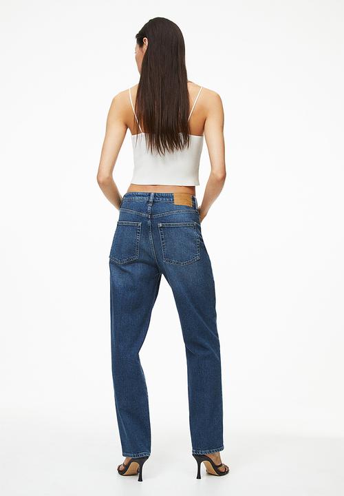 H&M - Vintage mom fit ultra high ankle jeans - denim blue