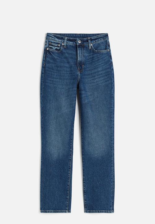 H&M - Vintage mom fit ultra high ankle jeans - denim blue