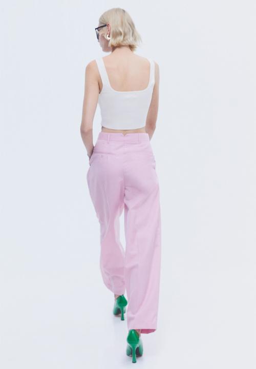H&M - Tailored trousers - light pink