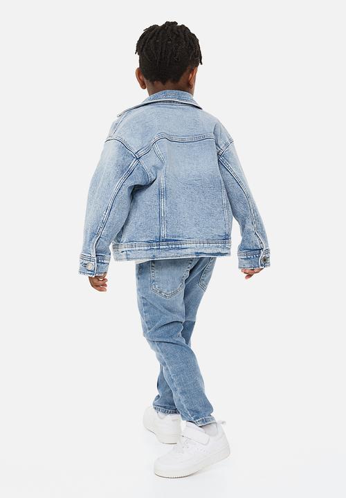 H&M - Relaxed tapered fit jeans - denim blue 