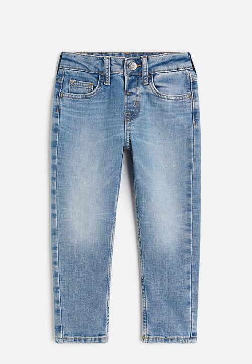 H&M - Relaxed tapered fit jeans - denim blue 