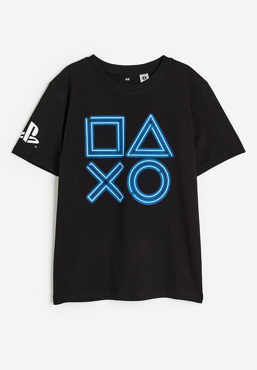 H&M - Printed T-shirt - black playstation 
