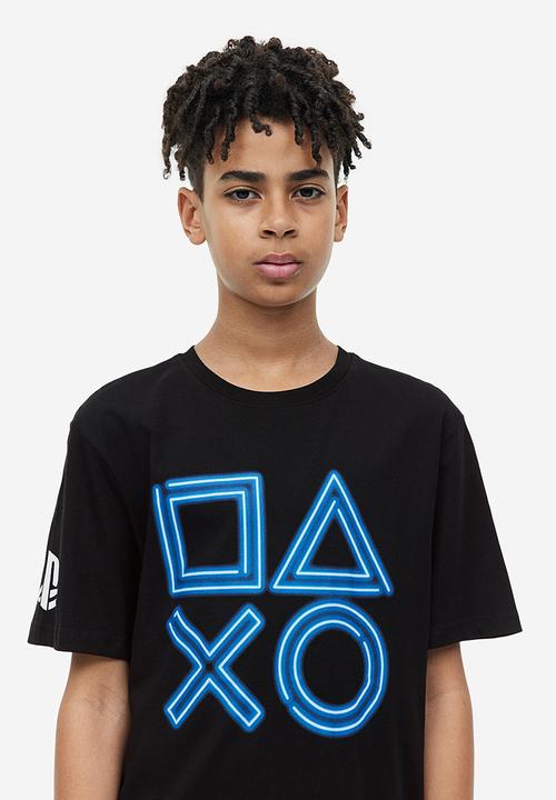 H&M - Printed T-shirt - black playstation 