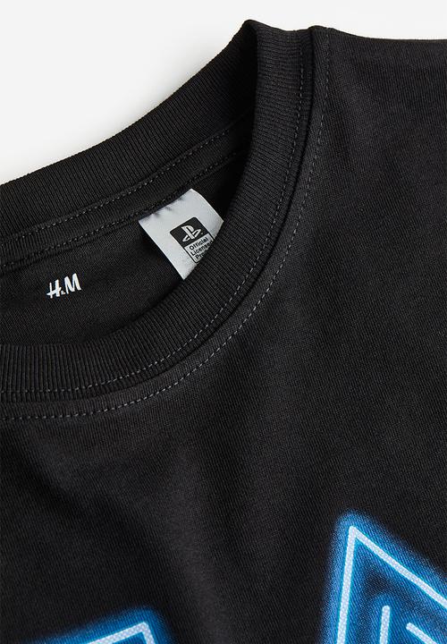 H&M - Printed T-shirt - black playstation 