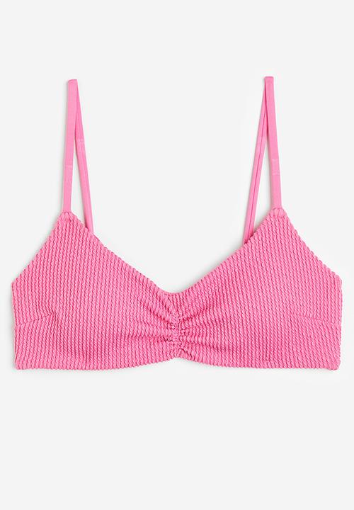 H&M - Padded bikini top - pink