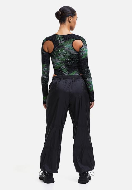 H&M - Water-repellent parachute trousers - black