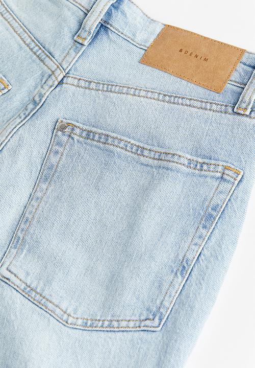 H&M - Curvy fit vintage mom ultra high jeans - light denim blue