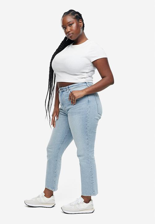 H&M - Curvy fit vintage mom ultra high jeans - light denim blue