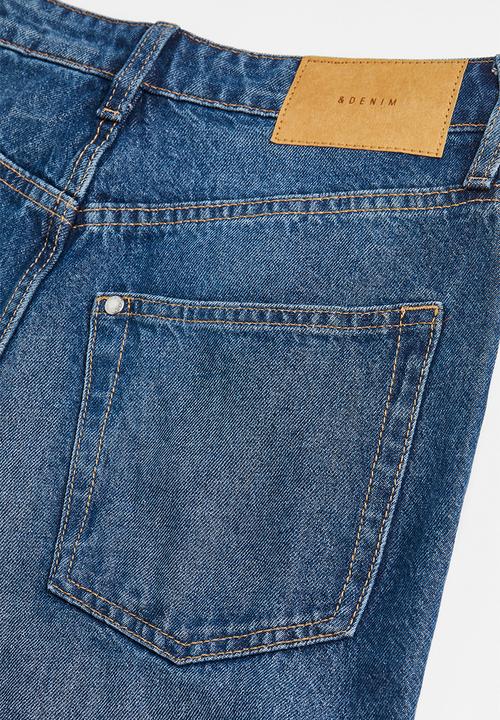 H&M - Wide ultra high jeans - denim blue