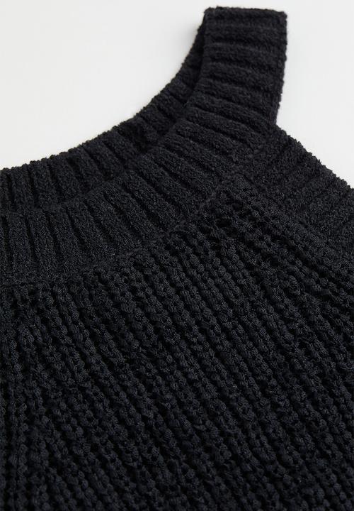 H&M - Knitted sleeveless top - black