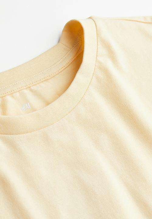 H&M - Regular fit round-neck t-shirt - yellow
