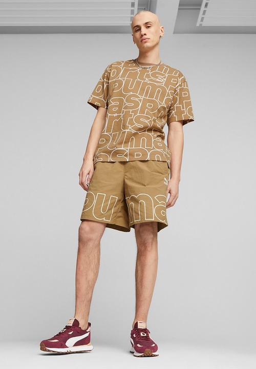 PUMA - Puma team shorts 8" wv - brown 