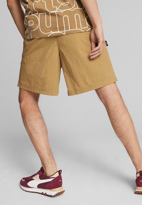 PUMA - Puma team shorts 8" wv - brown 