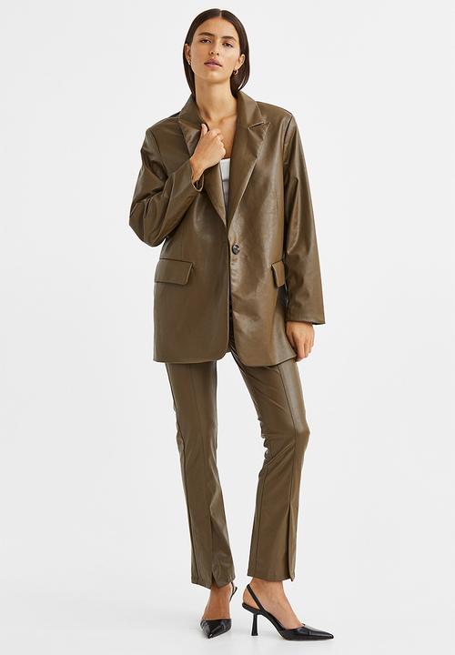 H&M - Oversized single-breasted blazer - brown