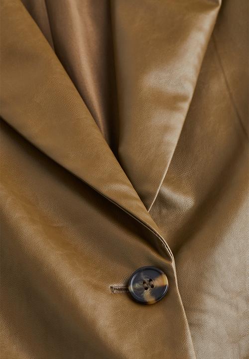 H&M - Oversized single-breasted blazer - brown
