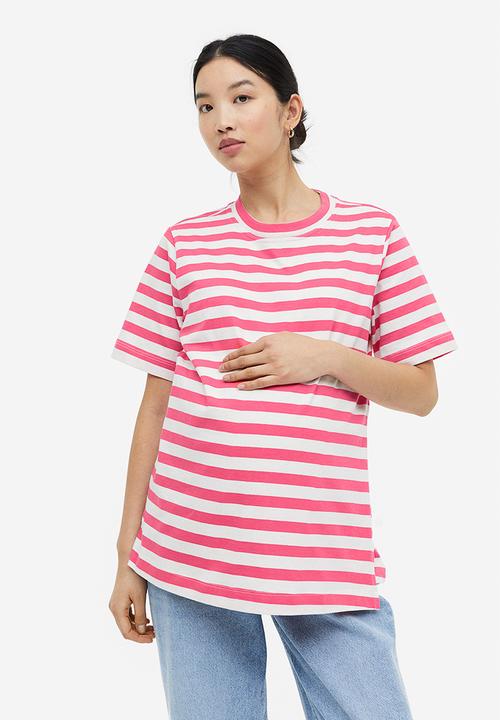 H&M - Mama 2-pack nursing tops - pink striped