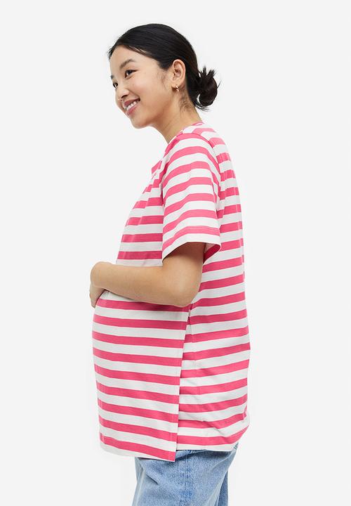 H&M - Mama 2-pack nursing tops - pink striped