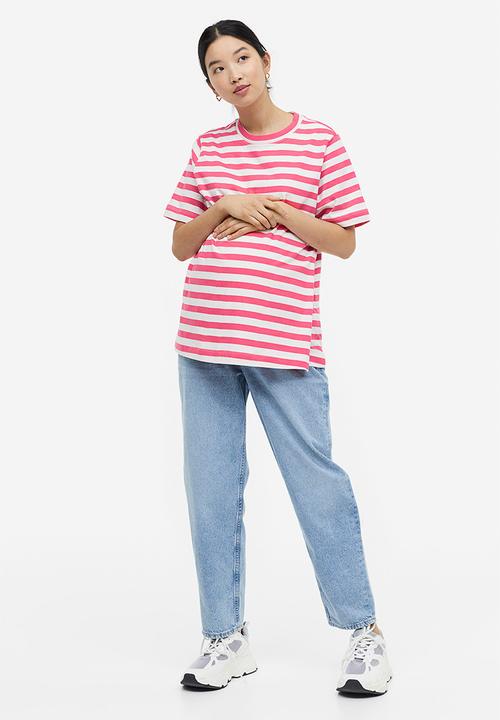 H&M - Mama 2-pack nursing tops - pink striped