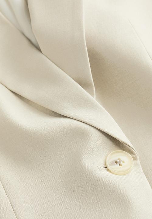 H&M - Fitted jacket - light beige
