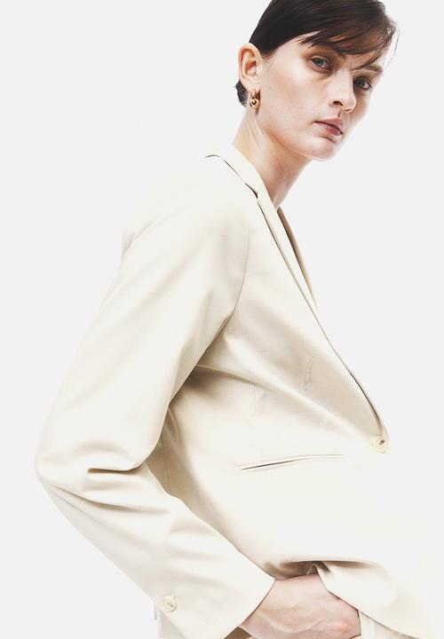 H&M - Fitted jacket - light beige