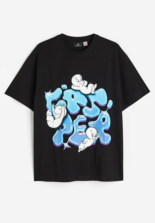 H&M - Relaxed fit t-shirt - black,multi