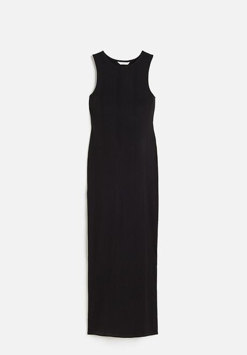 H&M - Mama ribbed dress - black