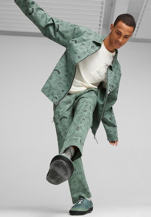 PUMA - Puma x ripndip aop twill pants - green