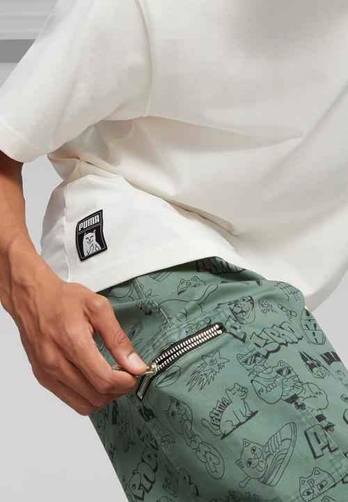 PUMA - Puma x ripndip aop twill pants - green