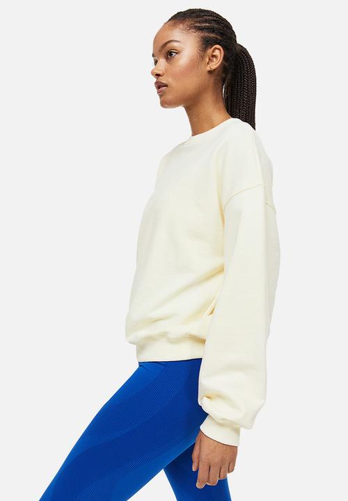 H&M - Drymove™ sports sweatshirt - cream