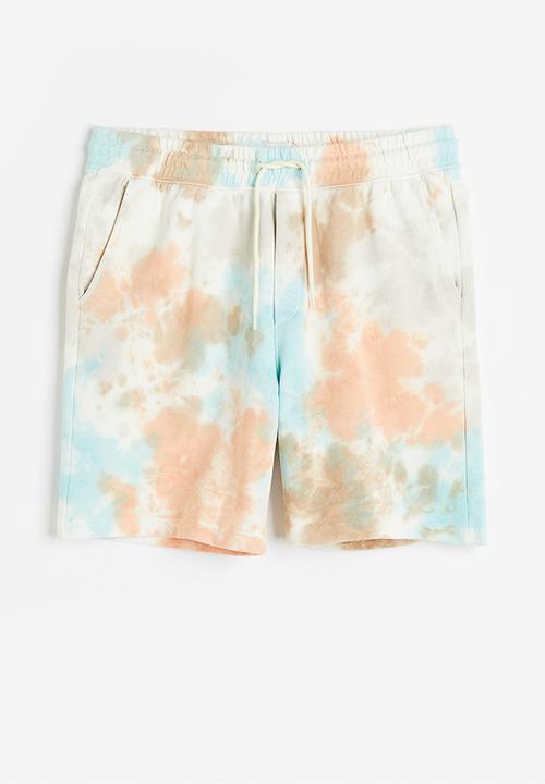 H&M - Relaxed fit printed sweatshorts - multi,turquoise