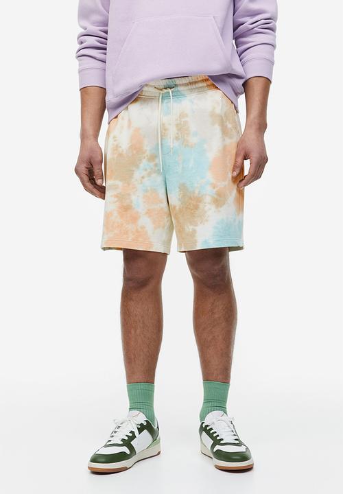 H&M - Relaxed fit printed sweatshorts - multi,turquoise