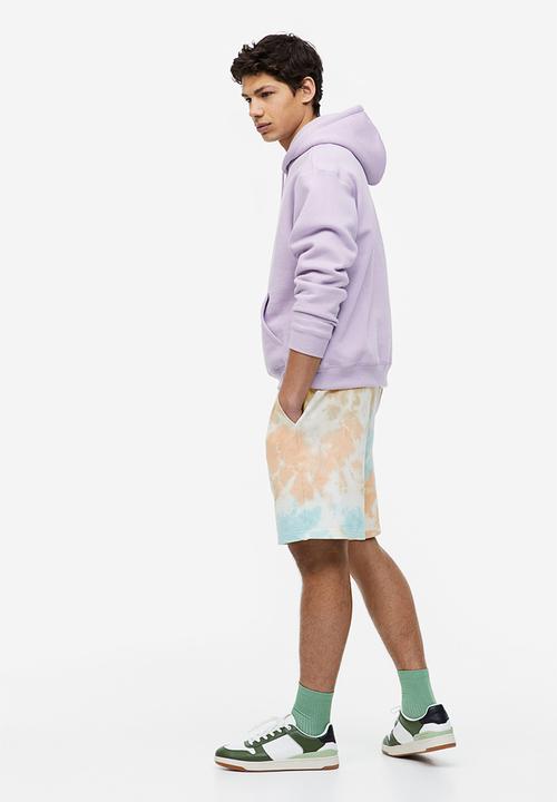 H&M - Relaxed fit printed sweatshorts - multi,turquoise