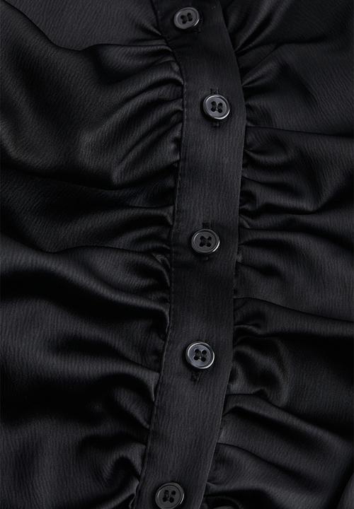 H&M - Draped crêpe dress - black