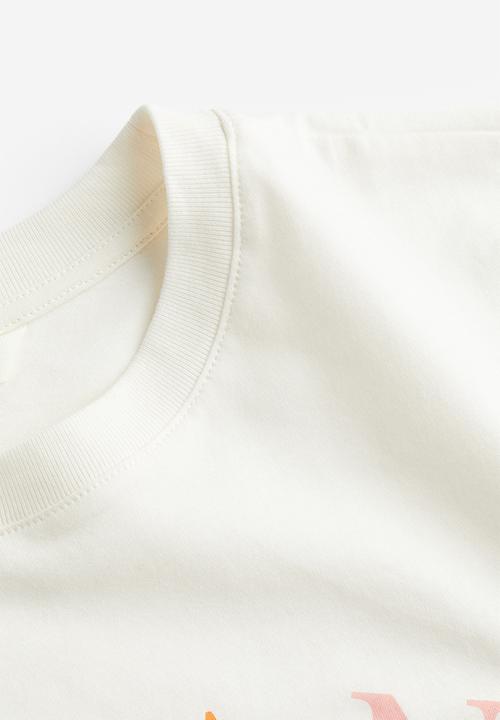 H&M - Printed T-shirt - cream milano