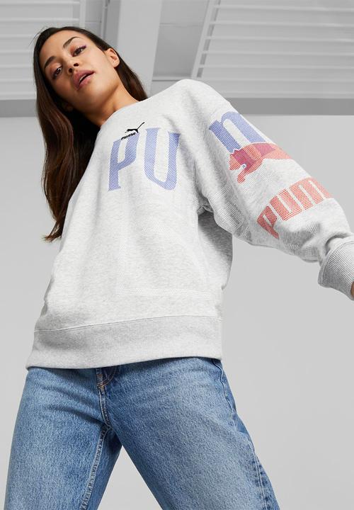 PUMA - Classics gen. puma crew tr - light gray heather