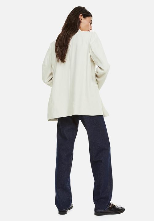 H&M - Double-breasted blazer - light beige