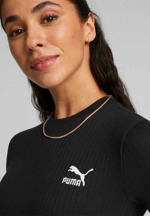PUMA - Classics ribbed dress - puma black