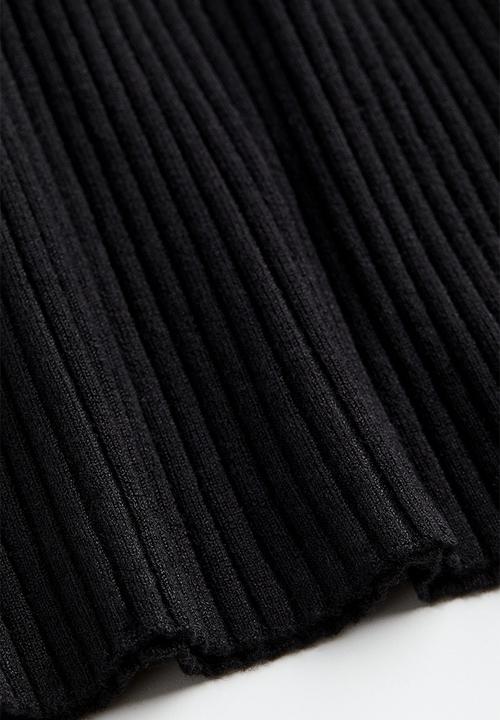 H&M - Rib-knit vest top - black