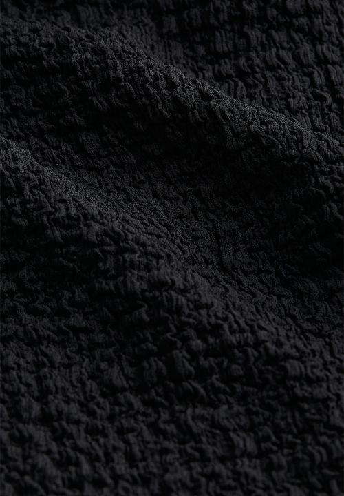 H&M - Crinkled jersey dress - black