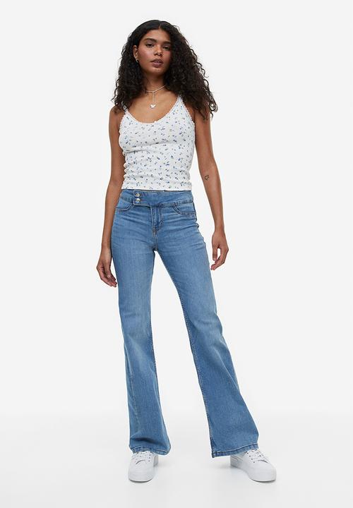 H&M - Flared low jeans - light blue